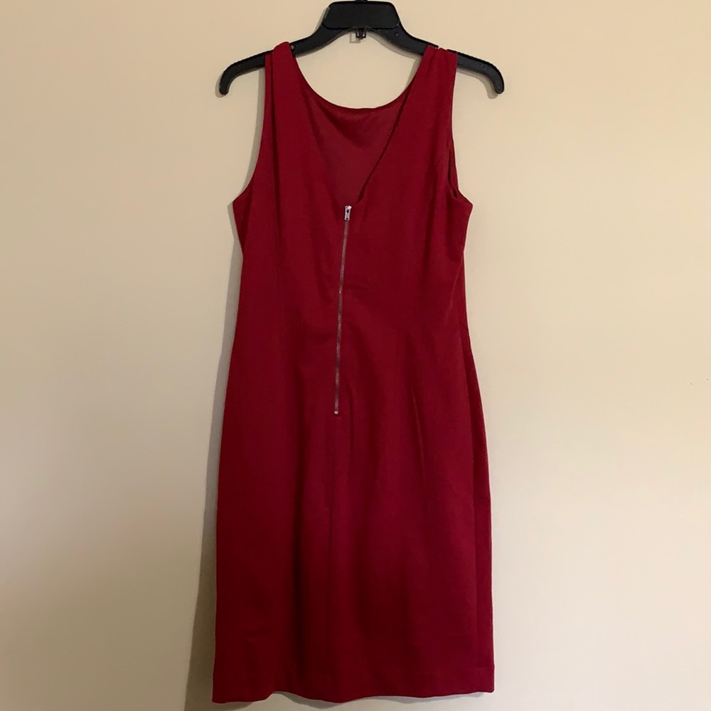 Burgundy dress